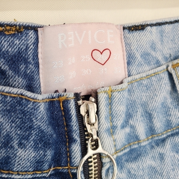 Revice Yin Yang high waisted split jeans Tokyo Wash size 26 - Picture 6 of 7